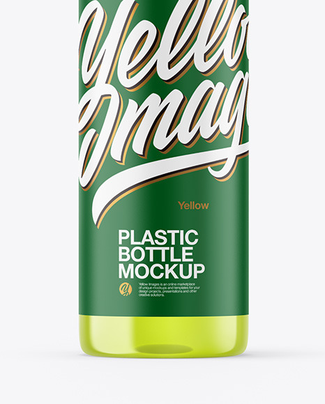 Color Plastic Bottle Mockup PSD #1