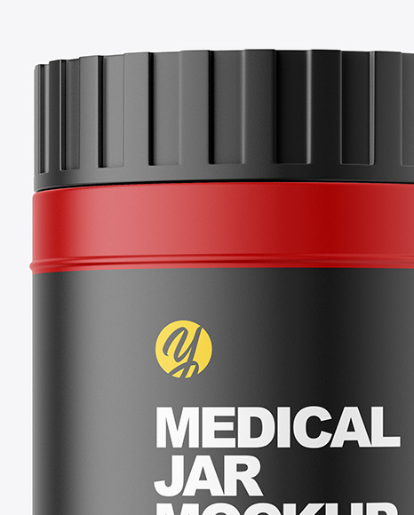 Matte Plastic Pharmacy Jar Mockup PSD #2