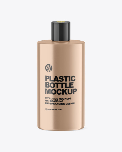 200 ml Metallic Bottle Mockup