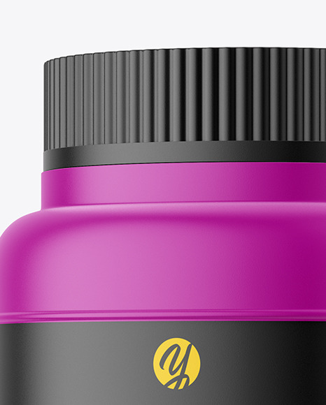 Matte Plastic Pharmacy Jar Mockup PSD #2