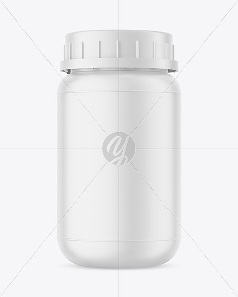 Matte Plastic Pharmacy Jar Mockup PSD #3