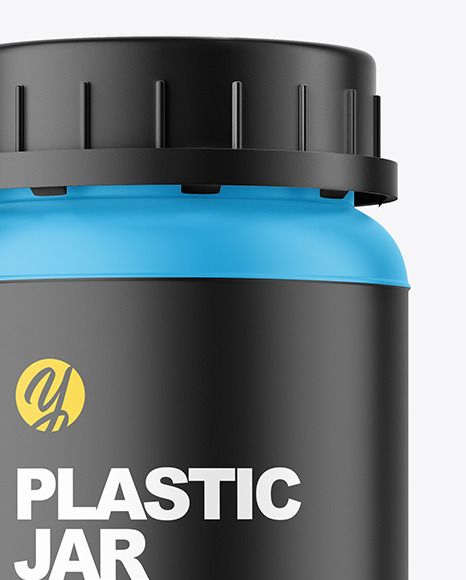Matte Plastic Pharmacy Jar Mockup PSD #1