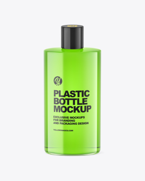 200 ml Colored Liquid Bottle Mockup