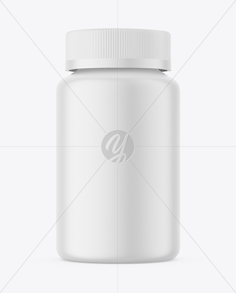 Matte Plastic Pharmacy Jar Mockup PSD #3