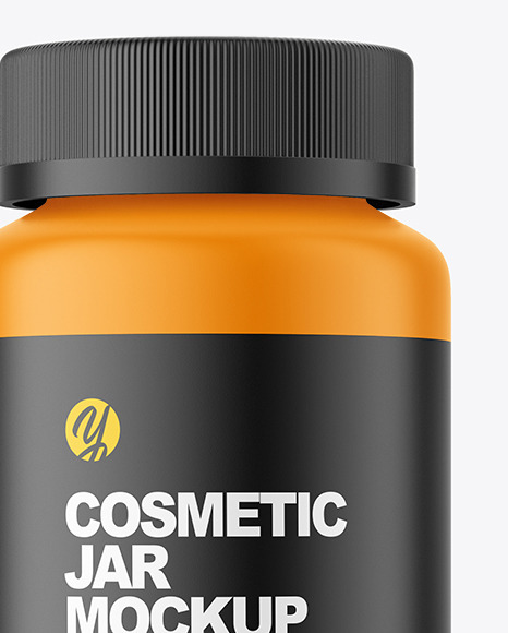 Matte Plastic Pharmacy Jar Mockup PSD #1