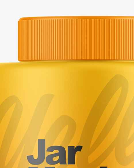 Matte Jar Mockup PSD #2