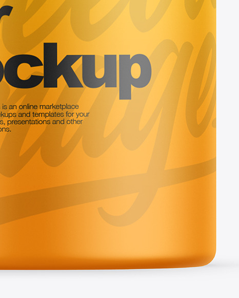 Matte Jar Mockup PSD #1