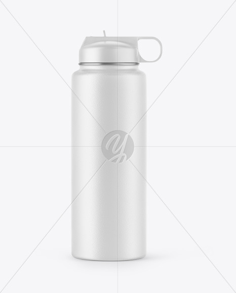 Textured Water Bottle Mockup PSD #3