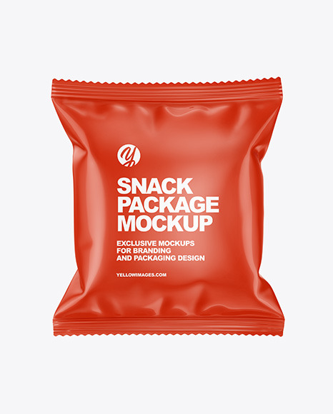 Glossy Snack Package Mockup PSD #2