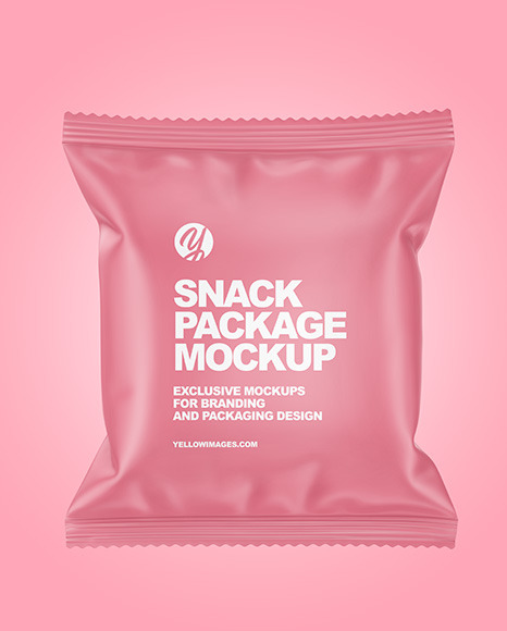 Matte Snack Package Mockup PSD #7