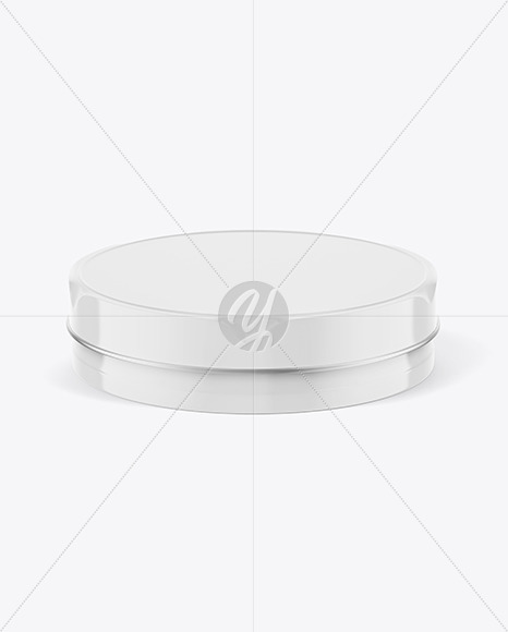 Glossy Round Tin Can Mockup PSD #3