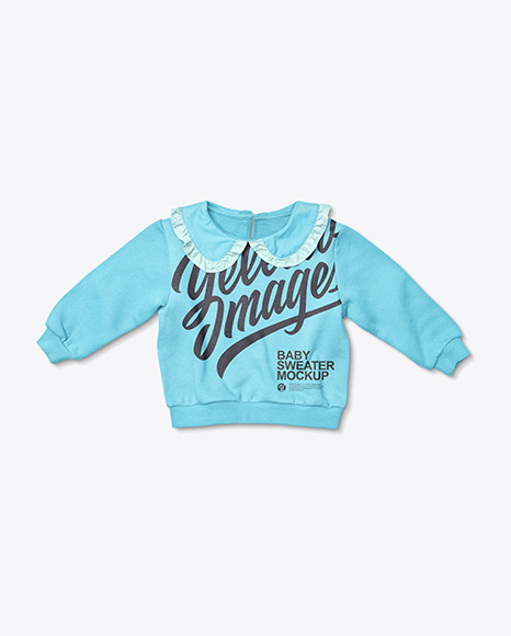 Baby Girl Ruffle Collar Jumper Mockup PSD #2