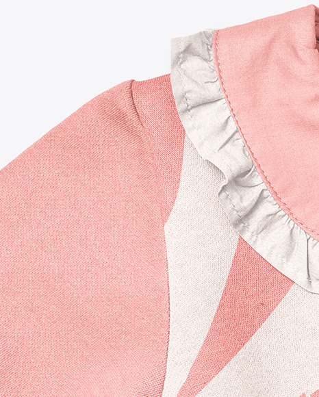 Baby Girl Ruffle Collar Jumper Mockup PSD #1