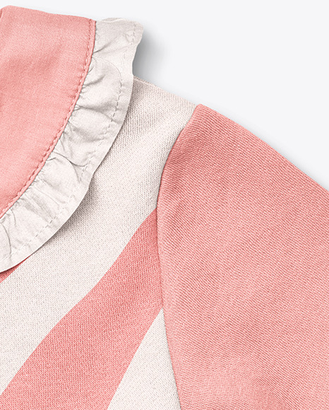 Baby Girl Ruffle Collar Jumper Mockup PSD #7