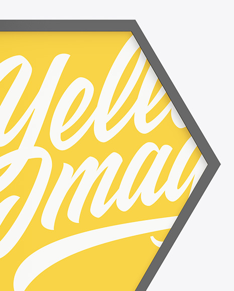 Glossy Advertising Sign Board Mockup PSD #1