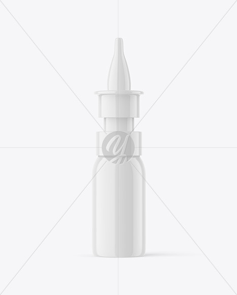 Glossy Nasal Spray Bottle Mockup PSD #3