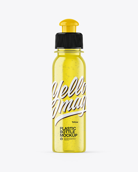 Color Plastic Bottle Mockup