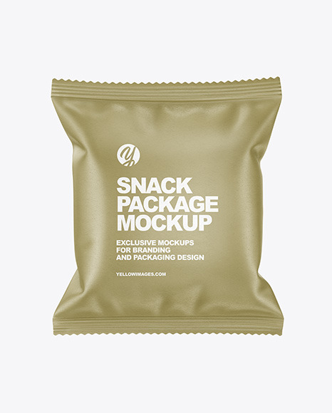 Paper Snack Package Mockup PSD #4