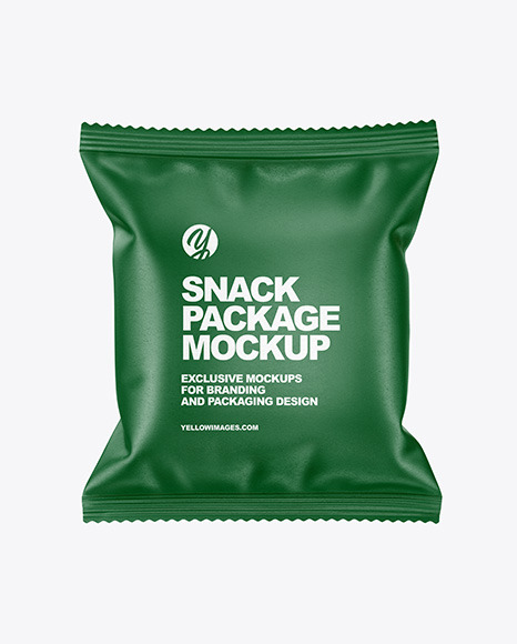 Paper Snack Package Mockup PSD #3