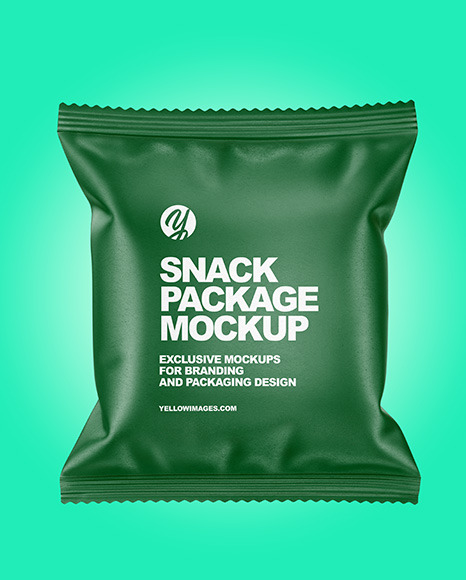 Paper Snack Package Mockup PSD #6