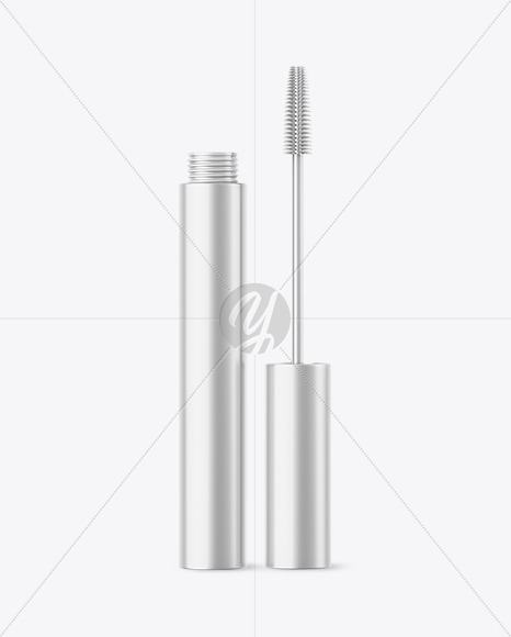 Metallic Mascara Tube Mockup PSD #3