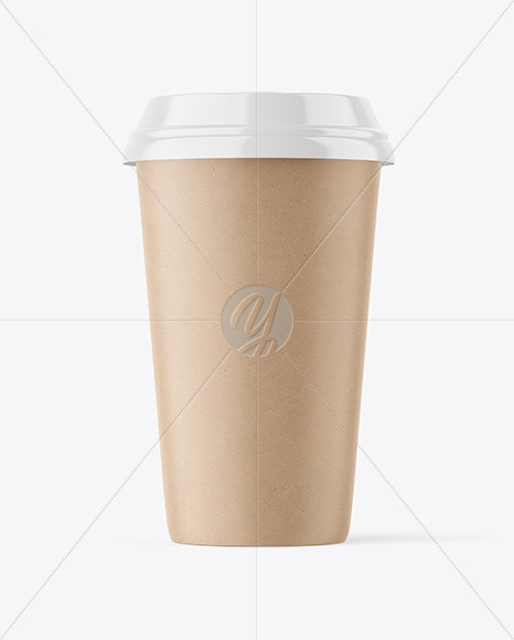 Kraft Paper Coffee Cup Mockup PSD #3