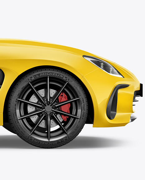Sport Car Mockup   Side View PSD #6
