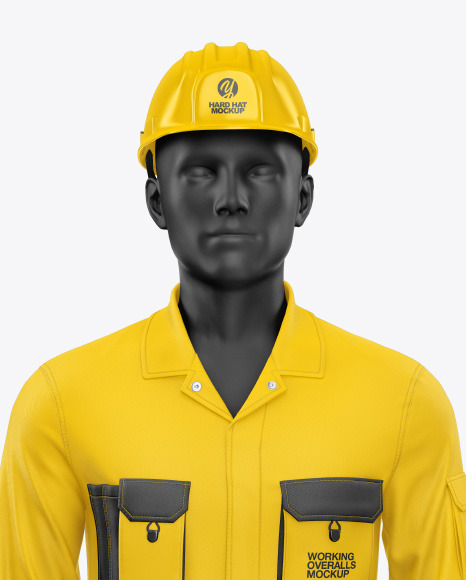 Working Overalls w Mannequin Mockup PSD #2