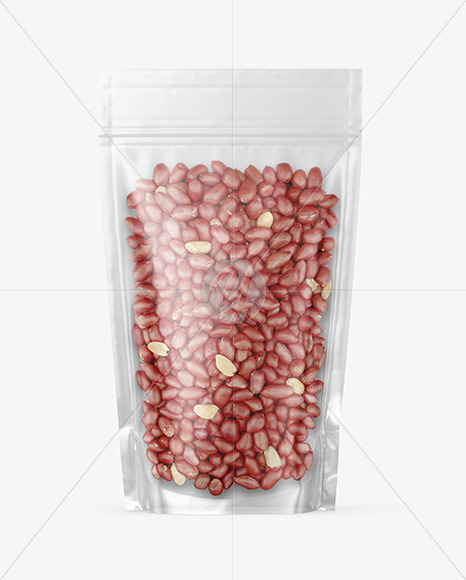 Glossy Stand up Pouch with Peanuts Mockup PSD #3