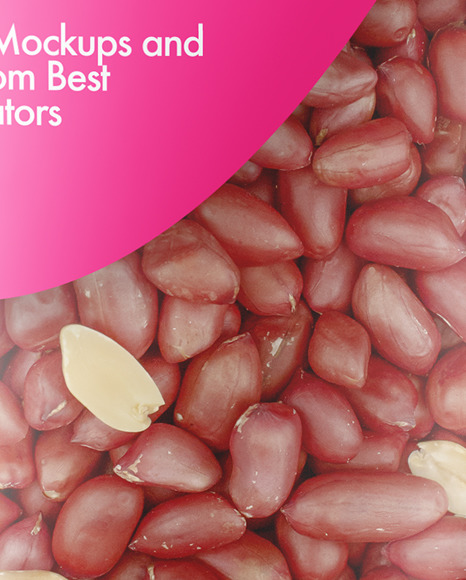 Glossy Stand up Pouch with Peanuts Mockup PSD #1