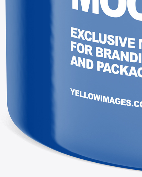 Glossy Paper Tube Mockup PSD #1