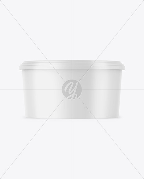 Matte Plastic Container Mockup PSD #1