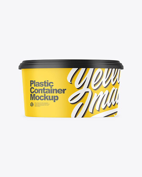 Matte Plastic Container Mockup PSD #3