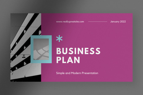 Soft Twilight Simple &amp; Modern Business Plan Presentation