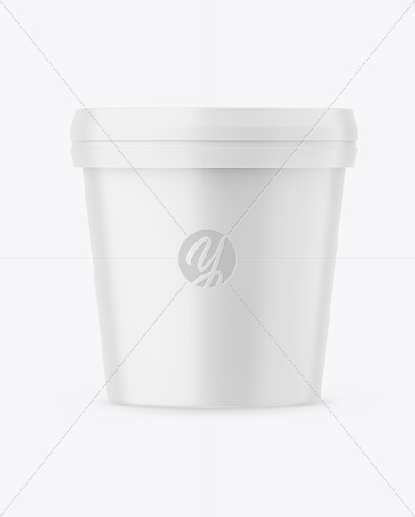Matte Ice Cream Cup Mockup PSD #3