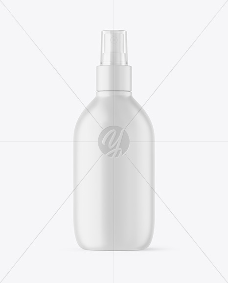 Matte Spray Bottle Mockup PSD #3