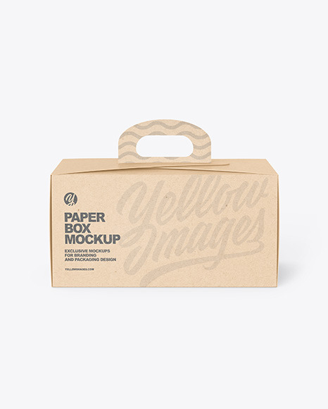 Kraft Paper Box Mockup