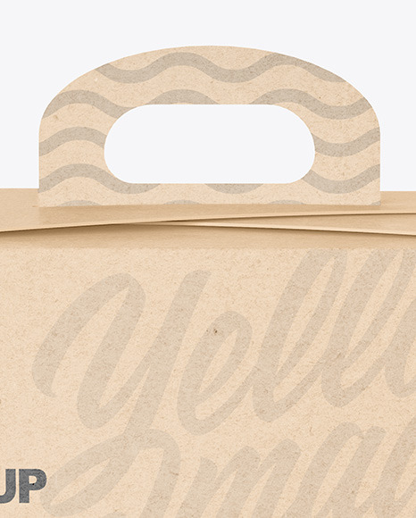 Kraft Paper Box Mockup PSD #6