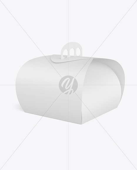 Paper Box w  Handle Mockup PSD #3