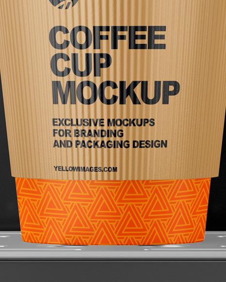 Matte Coffee Cup with Holder and Cofee Machine Mockup PSD #7