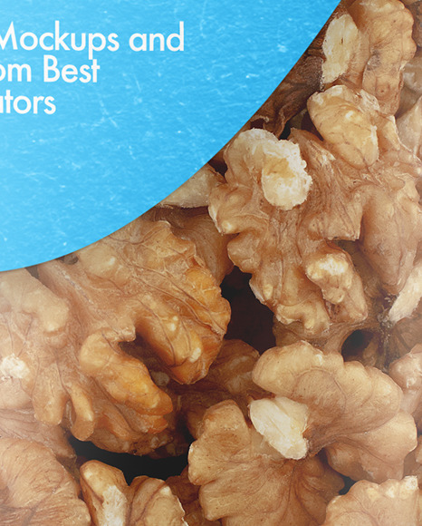 Kraft Stand up Pouch with Walnuts Mockup PSD #1