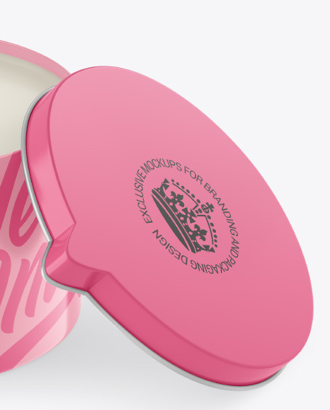 Opened Glossy Candle Mockup PSD #6