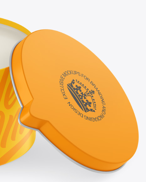 Opened Matte Candle Mockup PSD #6