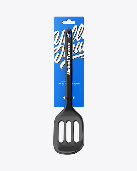 Plastic Kitchen Slotted Turner Mockup