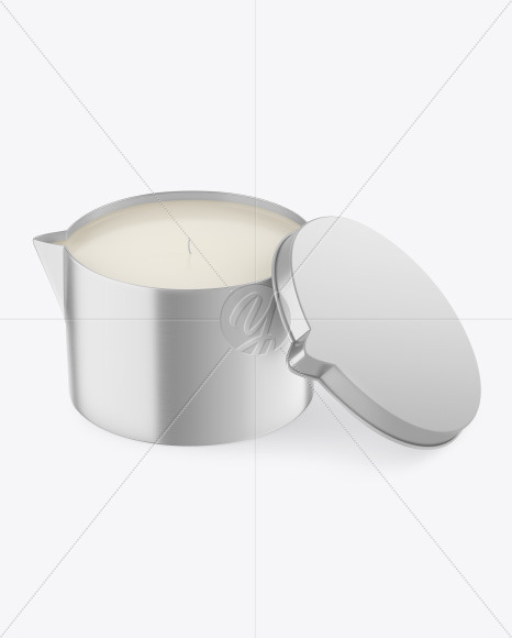 Opened Metallic Candle Mockup PSD #3