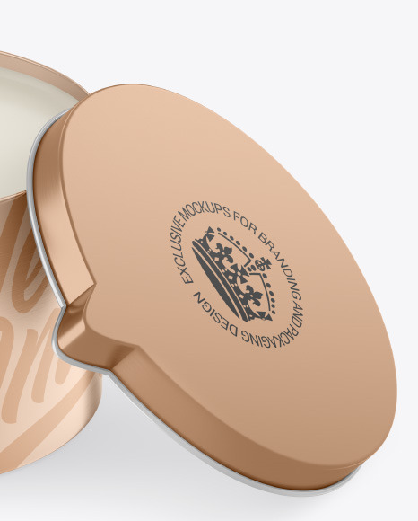 Opened Metallic Candle Mockup PSD #6