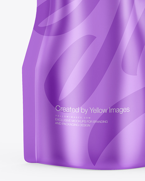 Metalized Doy Pack Mockup PSD #6