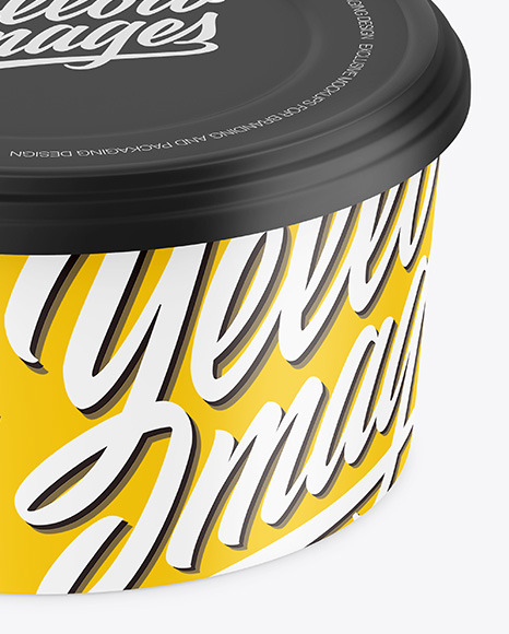 Matte Plastic Container Mockup PSD #7