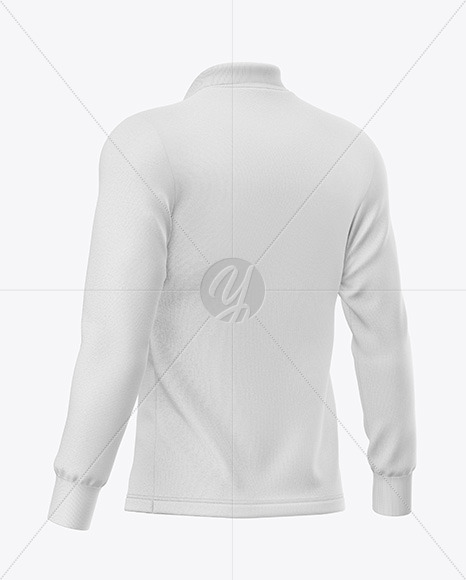 Download Polo Shirt Mockup – Back Half Side View