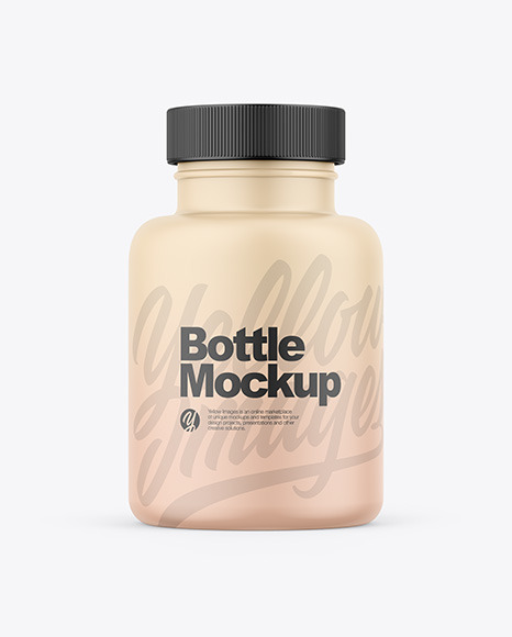 Matte Bottle Mockup PSD #2